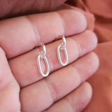 Oval Drop Earrings