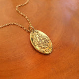 1/2 Cent Oval Necklace