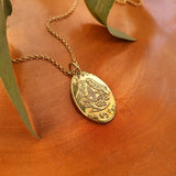 1/2 Cent Oval Necklace