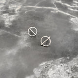 Crop Circle Stud Earrings