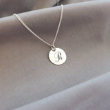 Engraved Disk Necklace