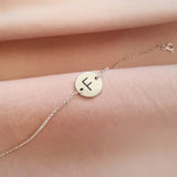 Engraved Disk Bracelet