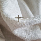 Cross Charm Ring