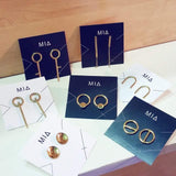 Crop Circle Dot Earrings