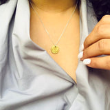 1/2 Cent Disk Necklace