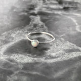 Thin Opal Ring (lab grown)