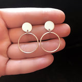Drop Circle Earrings