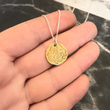 1/2 Cent Disk Necklace