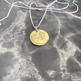 1/2 Cent Disk Necklace