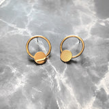 Crop Circle Dot Earrings