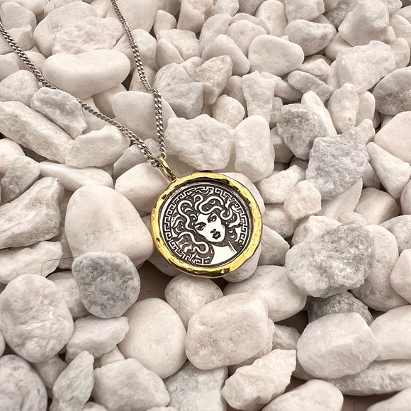 Medusa Coin Necklace