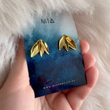 Olive Leaf Cluster Earrings