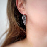 Zebra Leaf Earrings
