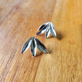 Olive Leaf Cluster Earrings