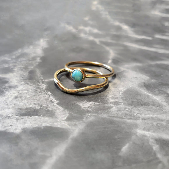 Turquoise Ring Set
