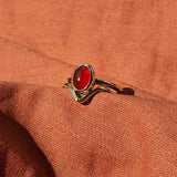 Carnelian Ring Set