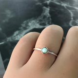 Thin Opal Ring (lab grown)