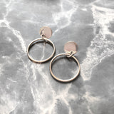 Drop Circle Earrings
