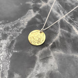 1/2 Cent Disk Necklace